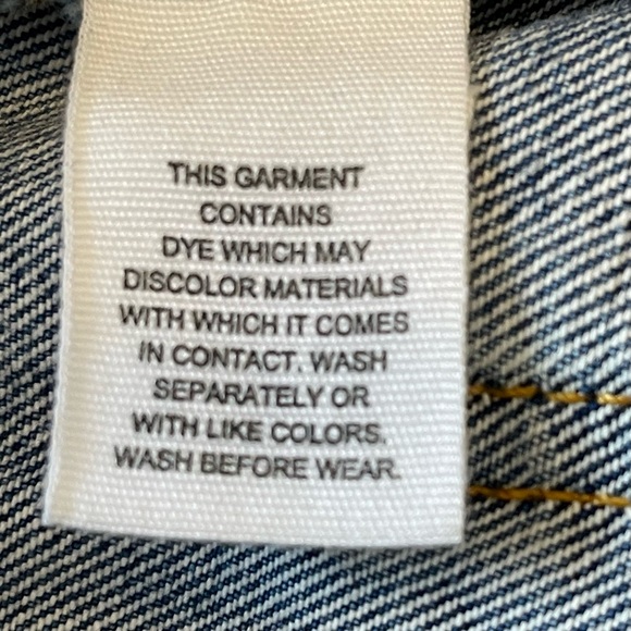 Free People Wild Rose Denim Skirt Women 24 Floral Embroidered Studded Distressed - Picture 8 of 8